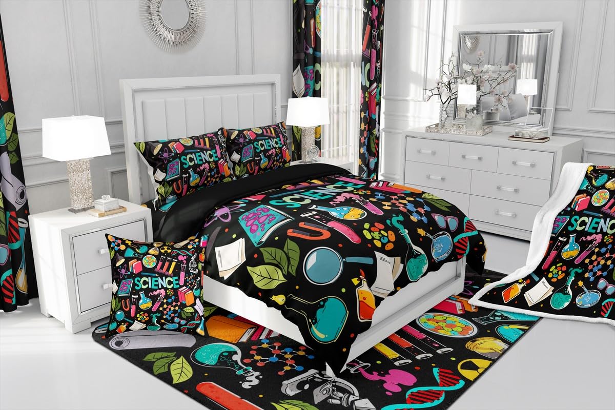 Science Area Rugs for Living Room Bedroom (Multi 27 / 3'11" x 5'3" (Rectangular))