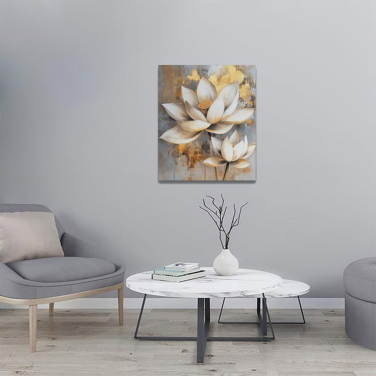 Zen Wall Art Lotus Pictures Wall Decor (24"L x 20"W / Lotus)