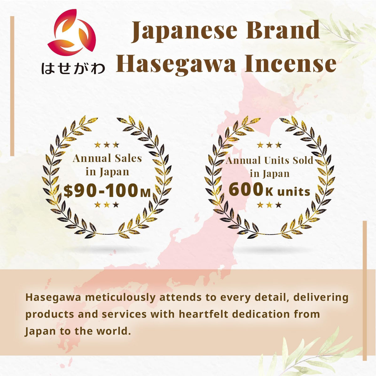 Hasagawa Hasegawa Hyakurakuko Premium Japanese Sandalwood Incense