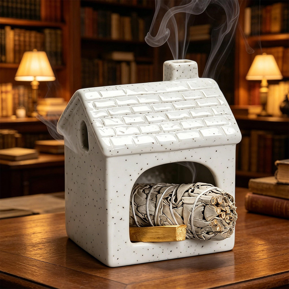 Multifunction Incense and Candle Holder for Burning Sage (C)