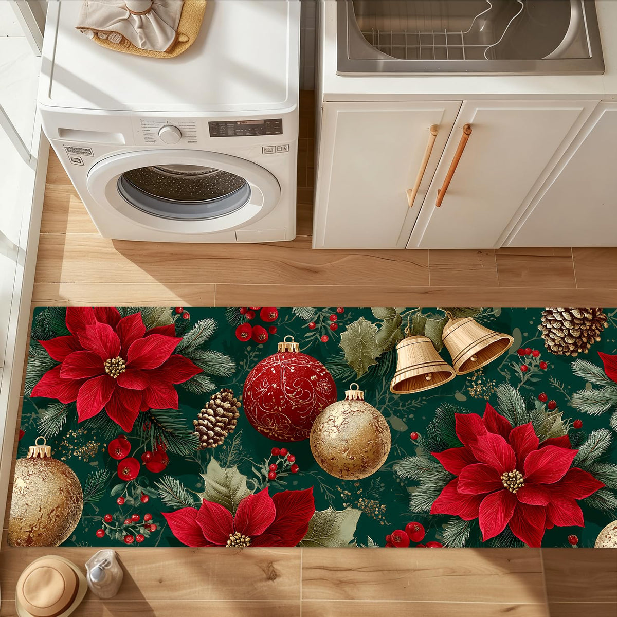 Christmas Laundry Room Rug 20x47 Inch (#30)
