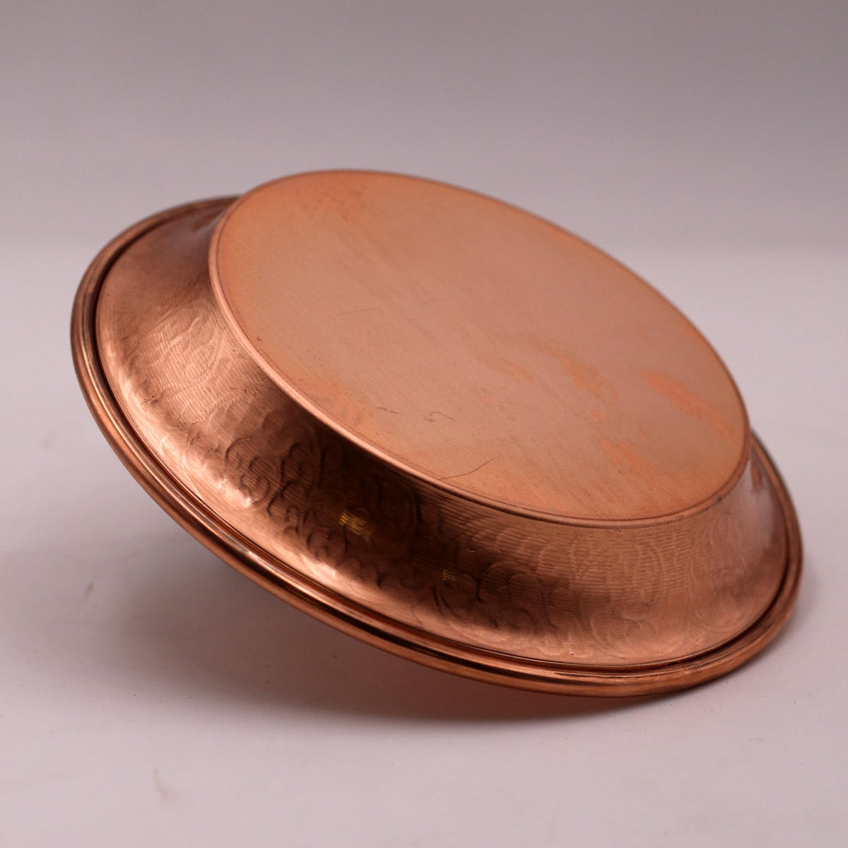 Copper Offering Prayer Ritual Bowl (Nepal Tibet Flowers)