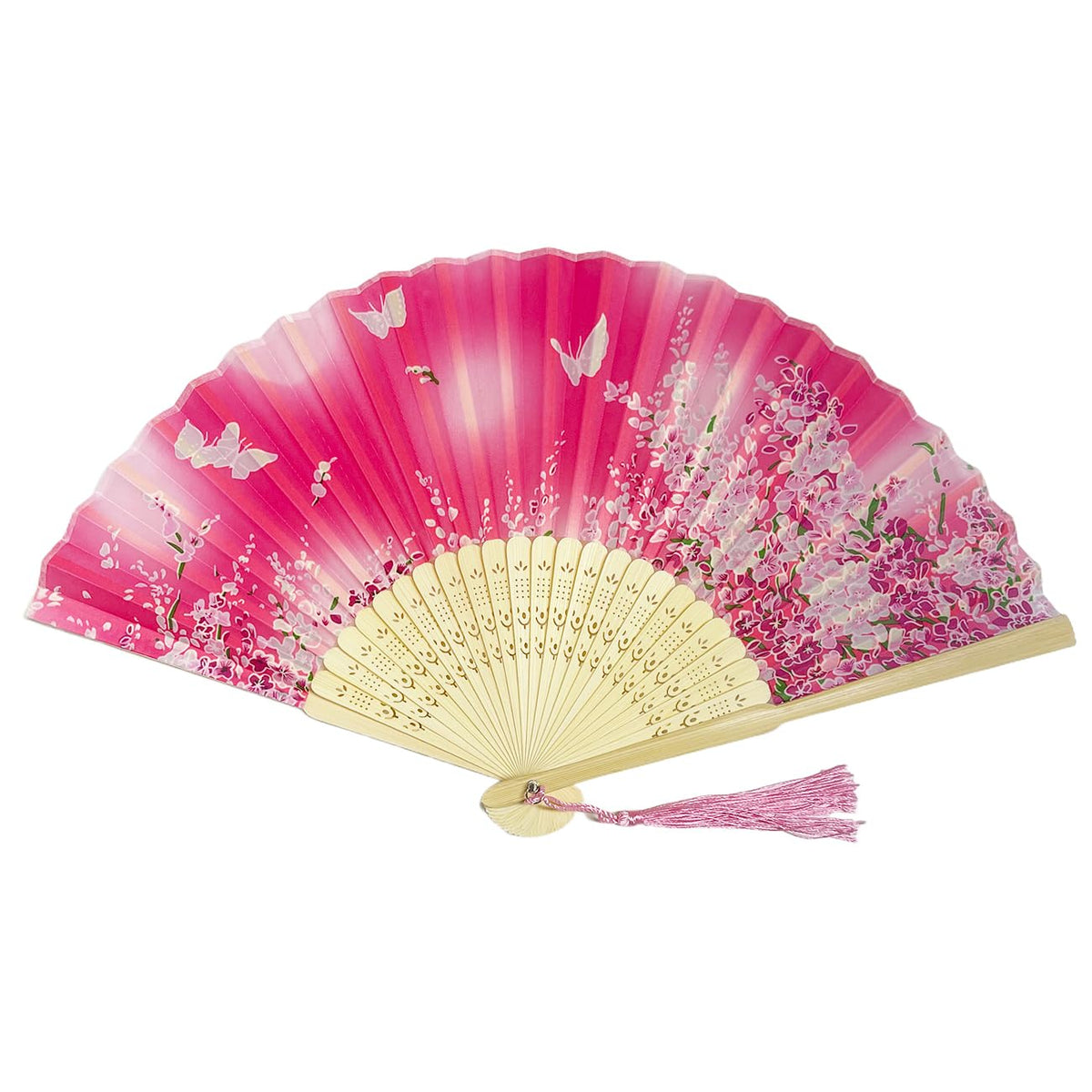 10pcs Japanese Fan Hand Portable Fan Handheld Chinses Fan Bamboo Fans Retro Fan Home Dancing Party Wedding Silk Bamboo (Multicoloured-10)