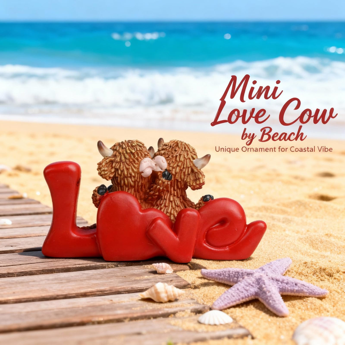 Highland Cow Figurines (03-love)