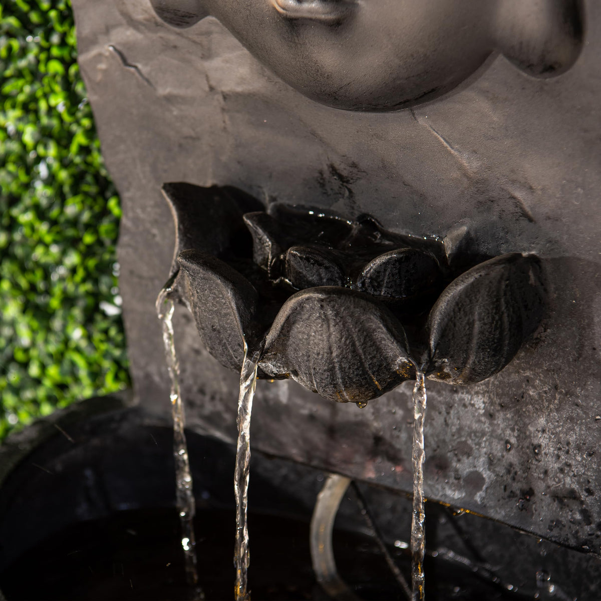 30" H Buddha Water Fountain (Black)