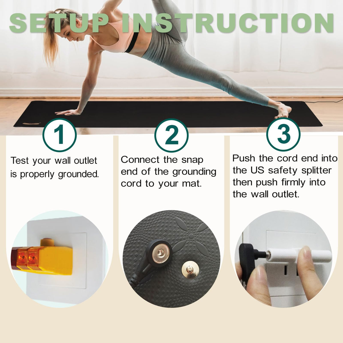 Grounding Yoga Mat for Fitness & Yoga