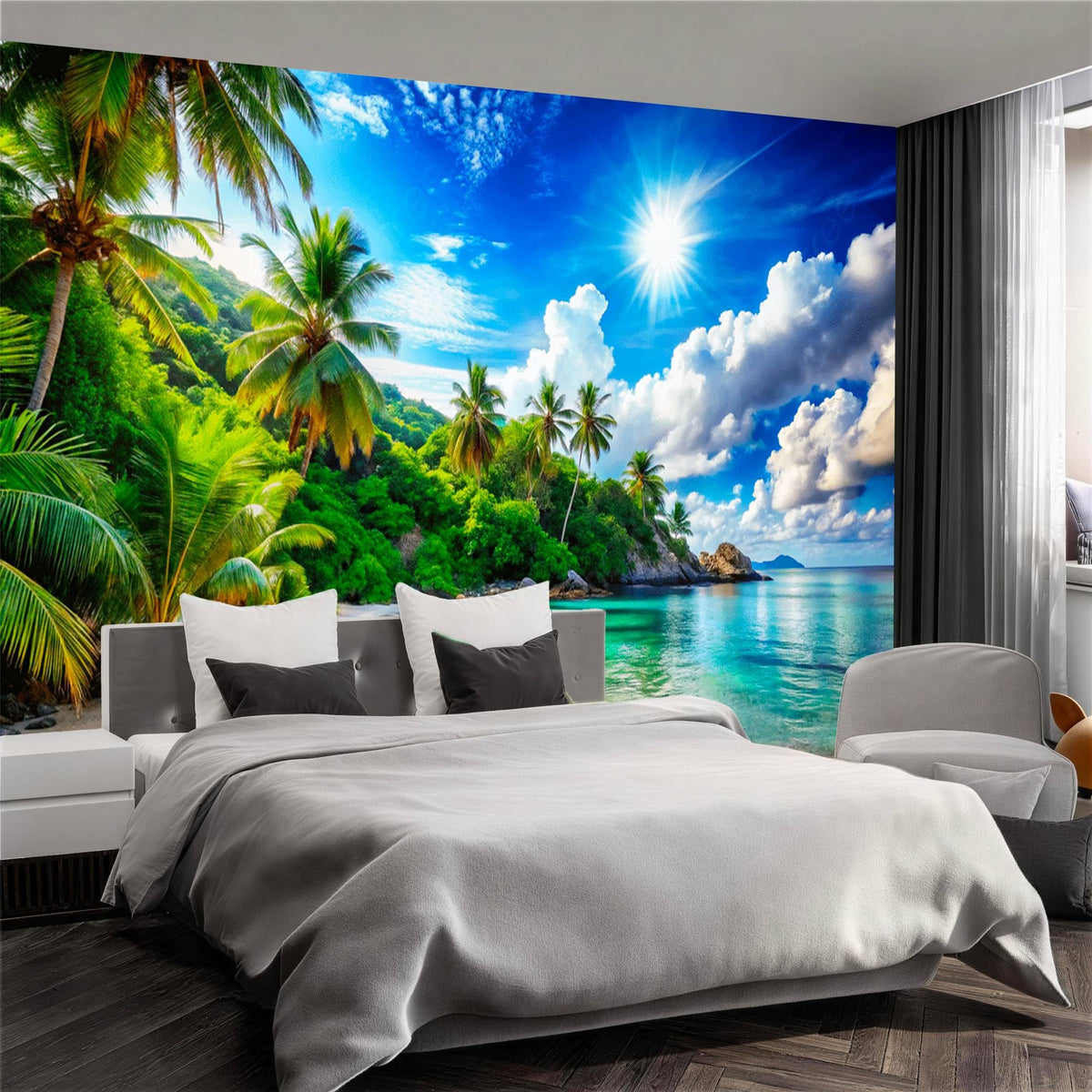 Peel Stick Wall Mural Wallpaper Ocean 114"x82" Decor G07 (G07 / 114" x 82")