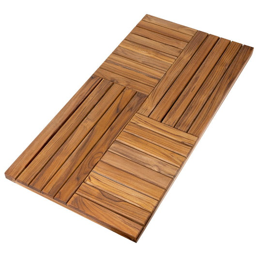 Teak Wood Bath Mat (40" x 20" (Rectangular))