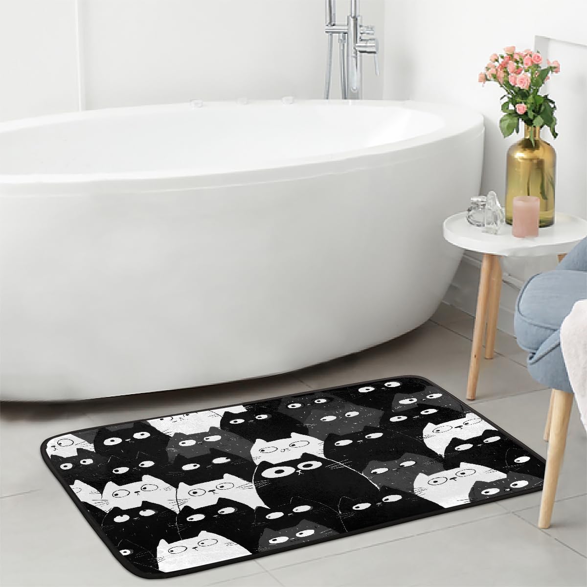 Black Cat Kitchen Rug Non (Color39)