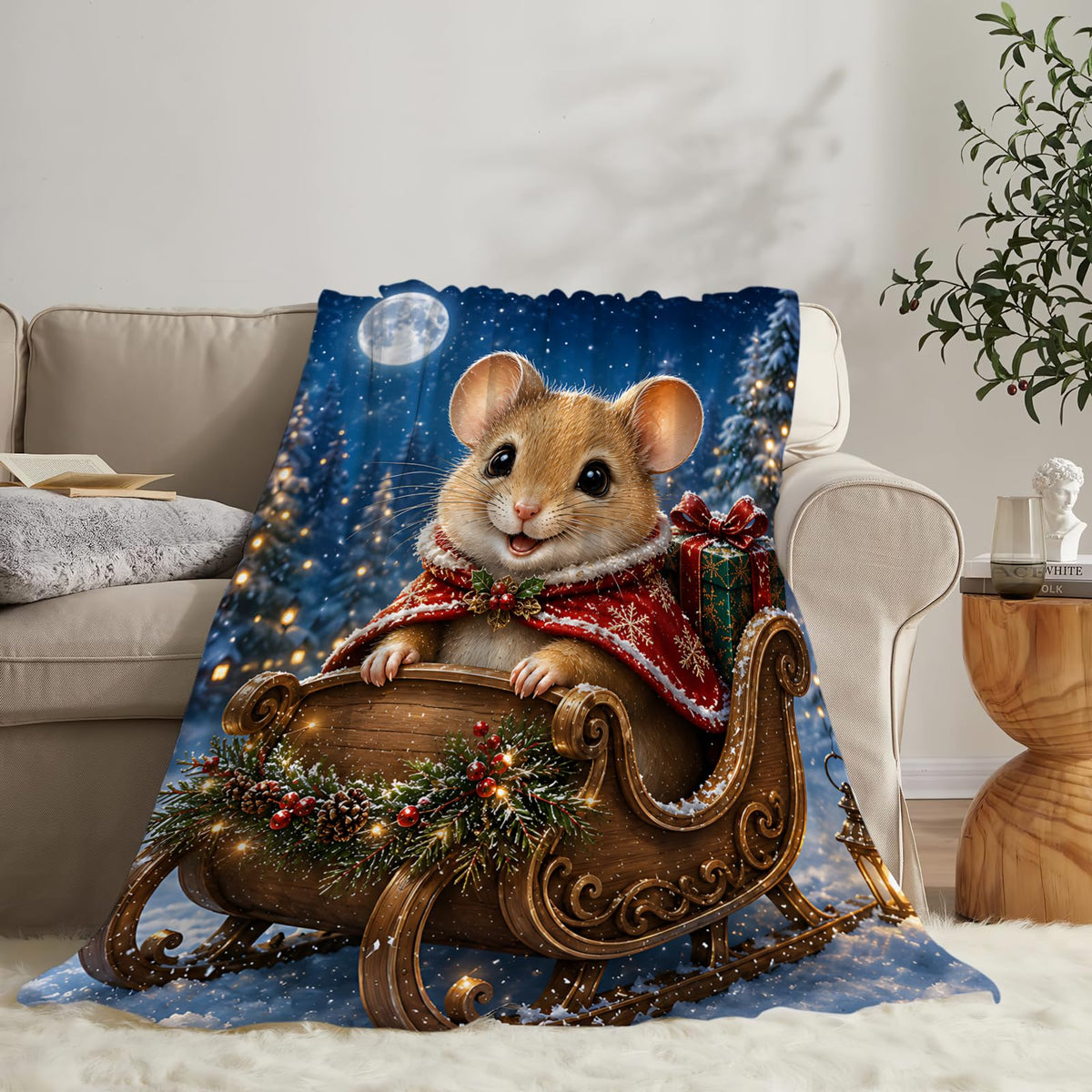 Mouse Blanket (40"x50" / Mouse-3)