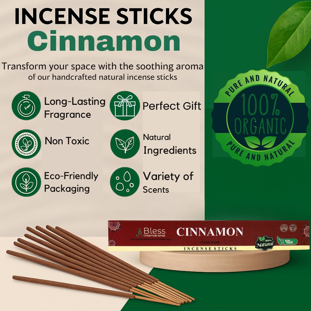 Bless Organic (Cinnamon / 100 Sticks (5.25 OZ/150 GM))