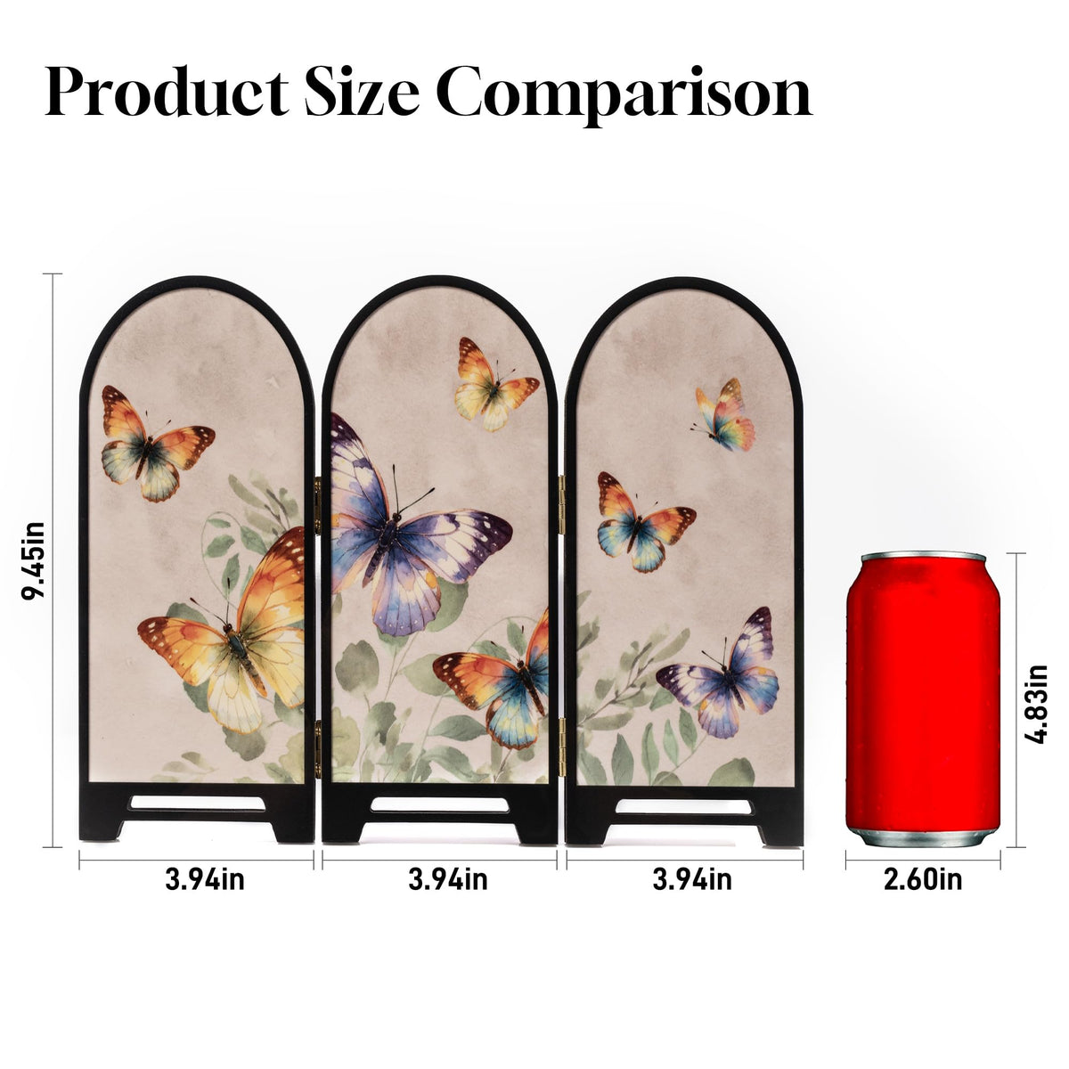 3 Panel Tabletop Folding Screen (M9362)