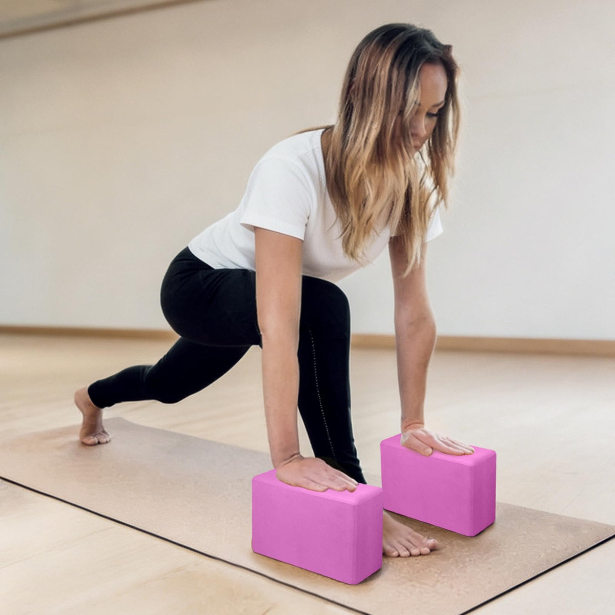 2 Pack Yoga Blocks (2PACK-Magenta)