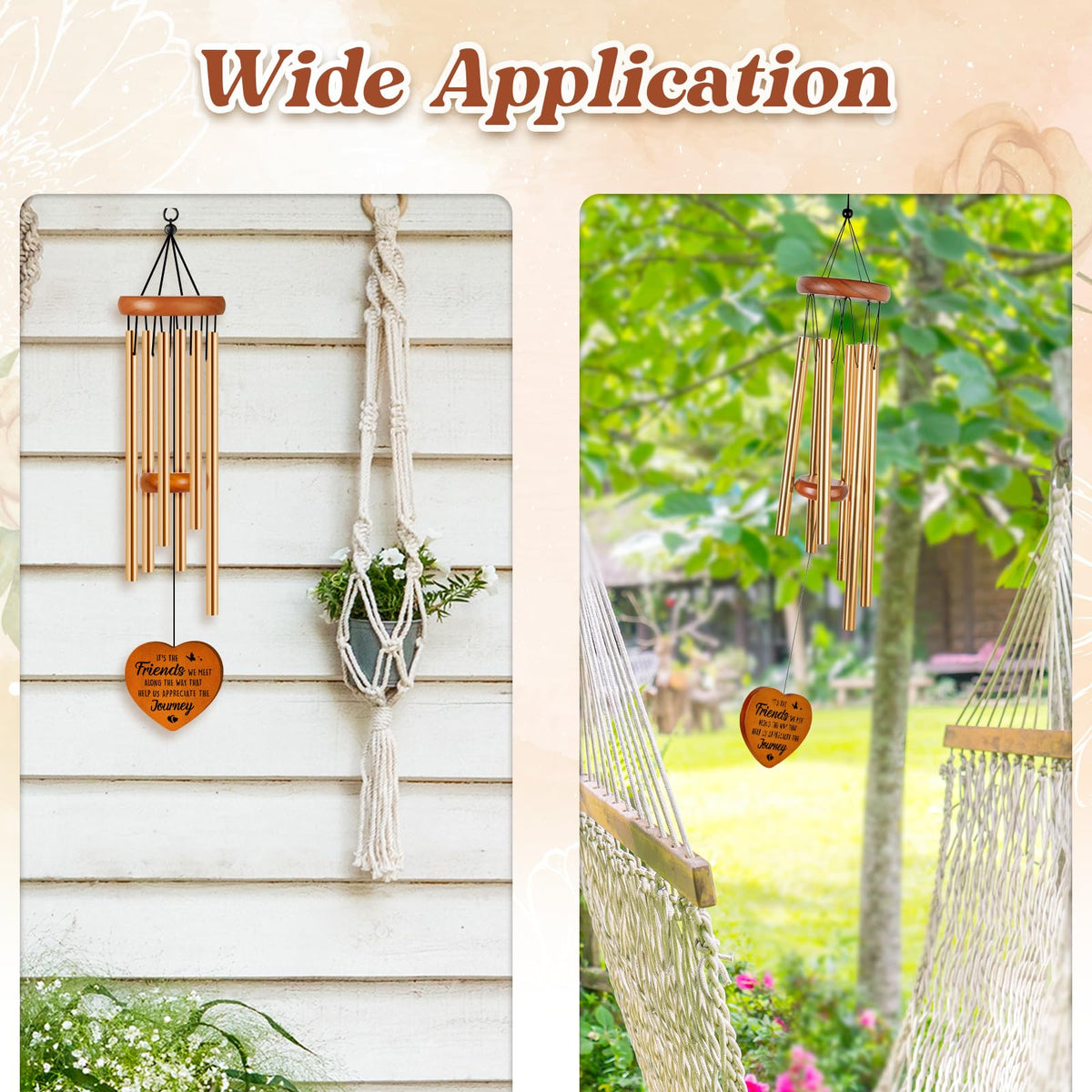 Best Friends Wind Chime (Best Friend / Medium 25.6")