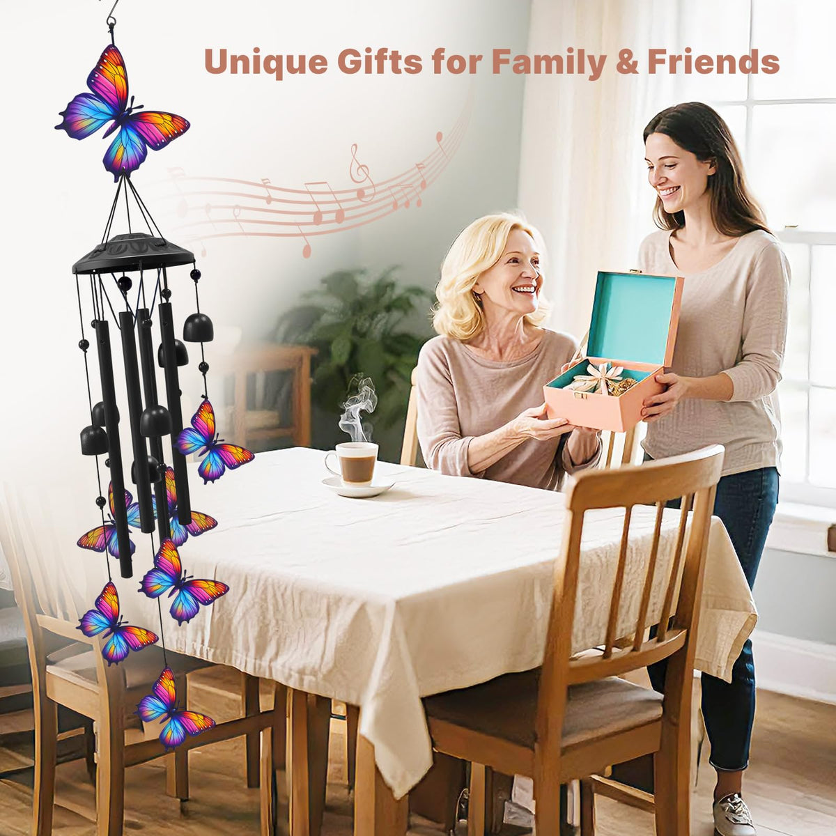 Butterfly Wind Chimes for Outside