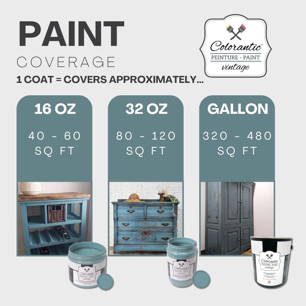 COTTON BALL Chalk Paint for Furniture DIY (Cotton Ball / 16 Fl Oz (Pack of 1))