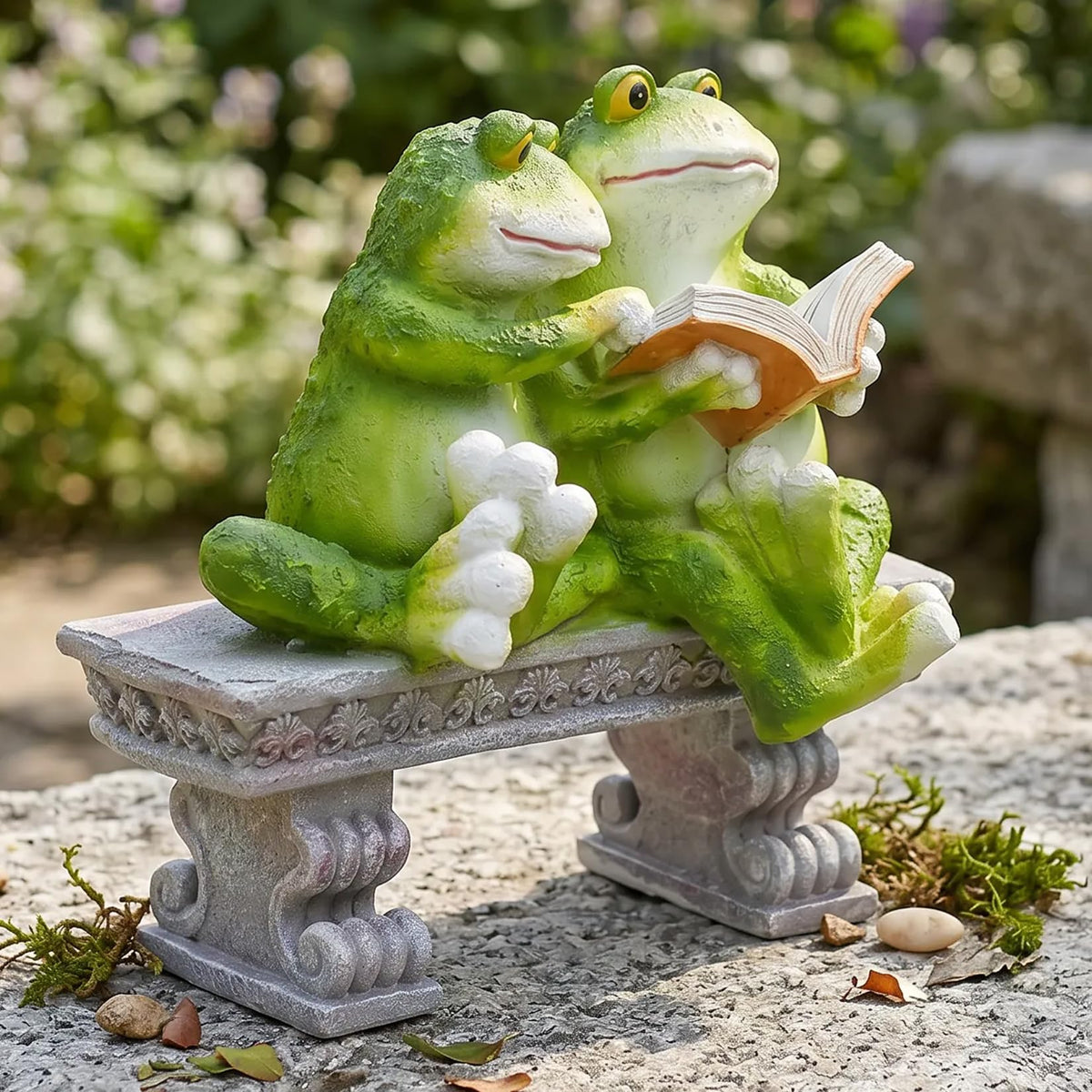 Garden Frog Outdoor Statues Decor (Frog)