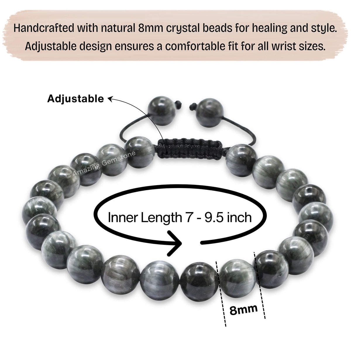 Grey Cats Eye Bracelet (Grey Cats Eye)