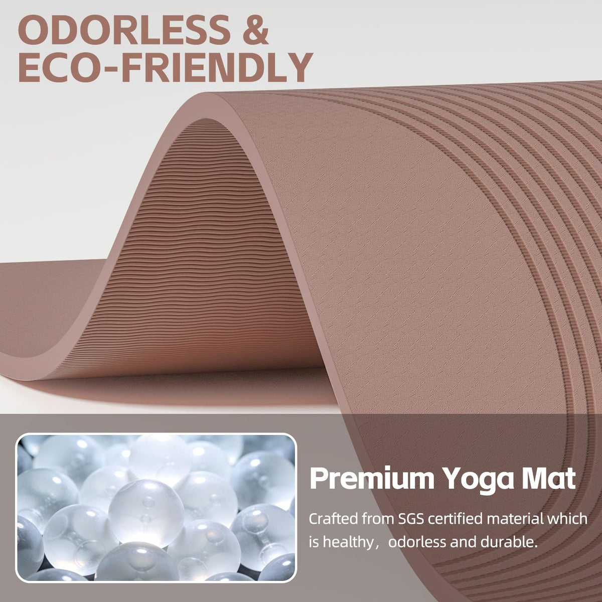 Extra Large Yoga Mat (Brown - Double C)