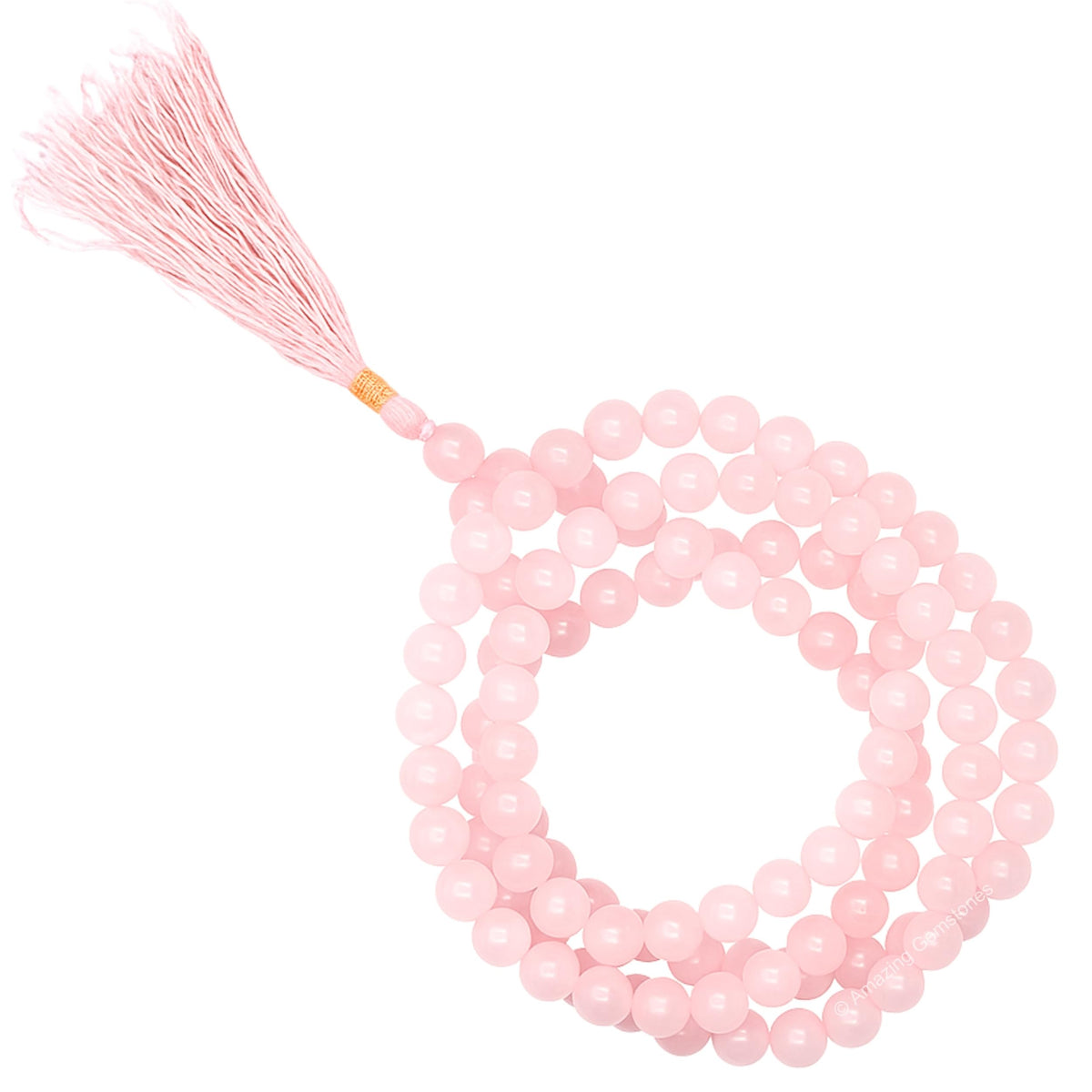 Rose Quartz Mala (Rose Quartz / Plain)