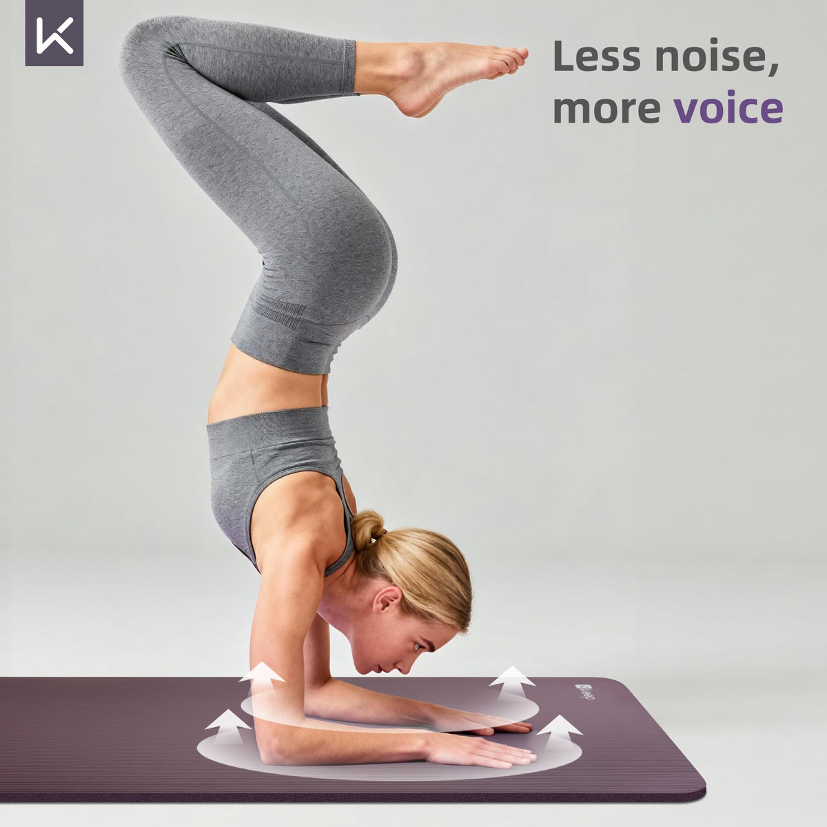 Extra Thick NBR Yoga Mat for Women & Men (Purple / 72”x32”x15mm)
