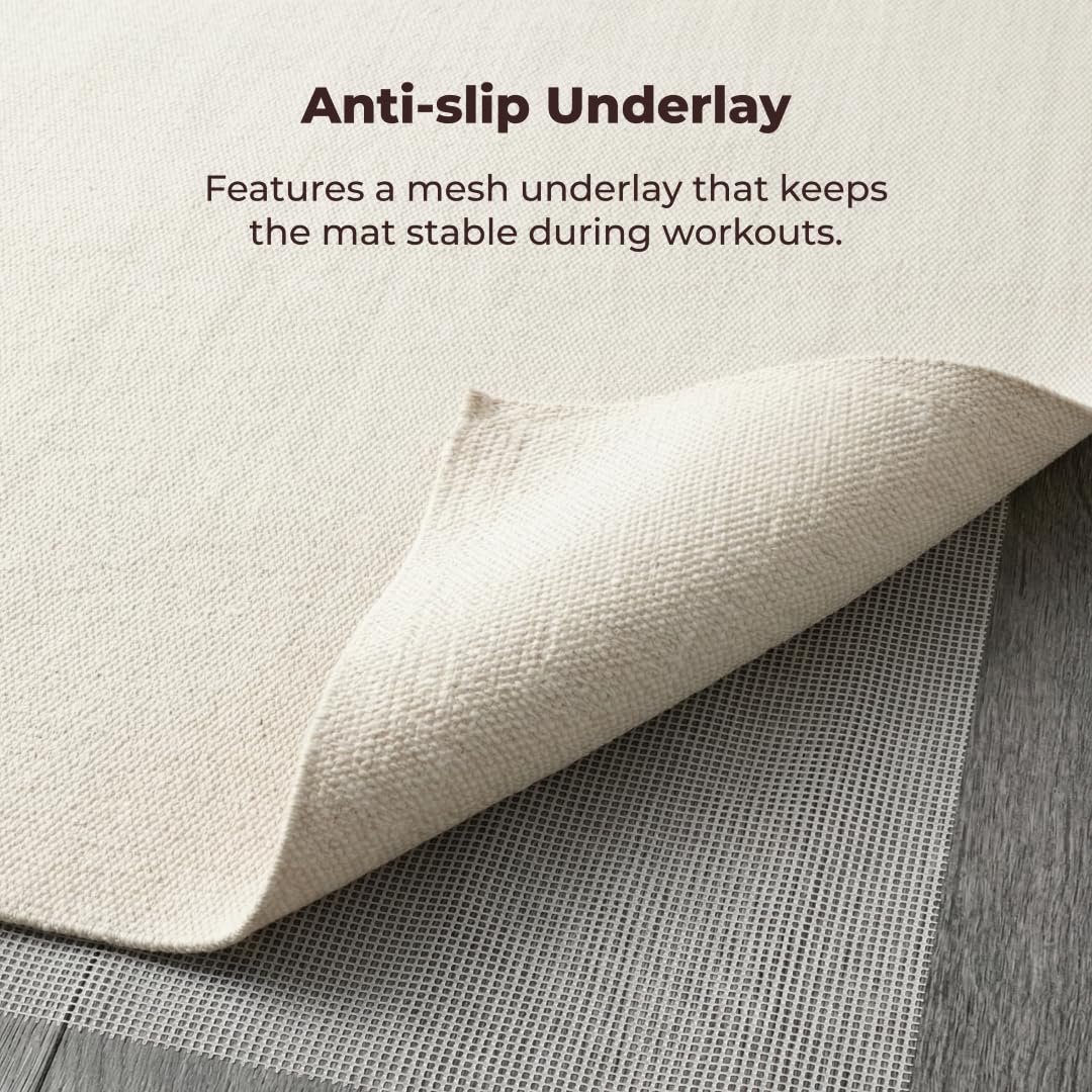 Organic Cotton Woven Yoga Mat (Natural Cotton)