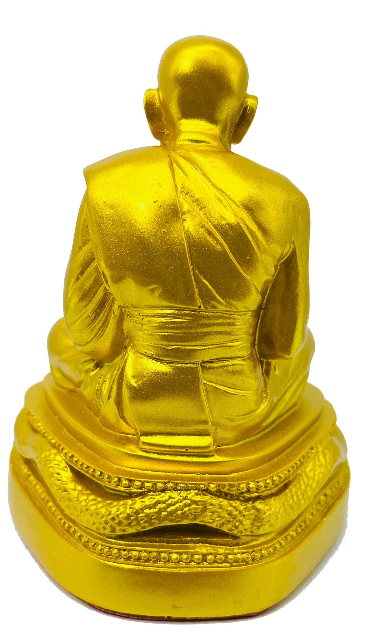 Luang Pu Thuad Buddha Statue Gold Buddha Statue 5" H. Thai Buddhist Saint Thai Buddha Statue Room Decor Home Decor Small Gift Office Gift (Mable White)