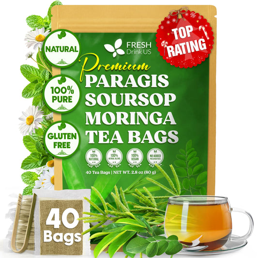 Premium 40 Paragis Soursop Moringa Tea Bags (40 BAGS)