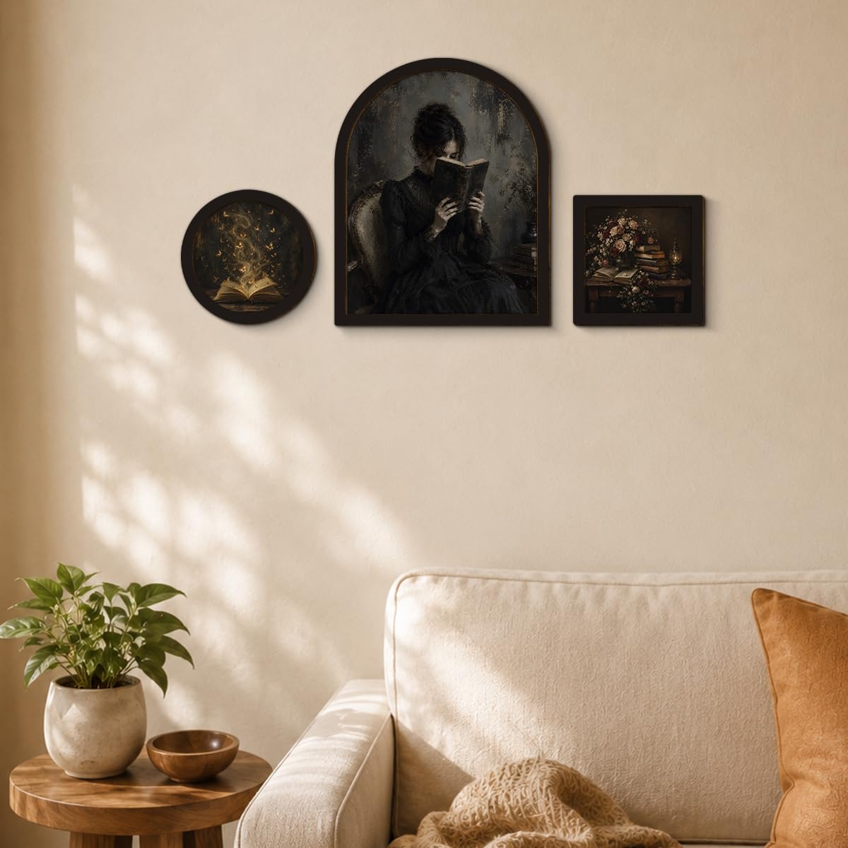 3 Pcs Dark Academia Wall Art Sign (Dark-04)