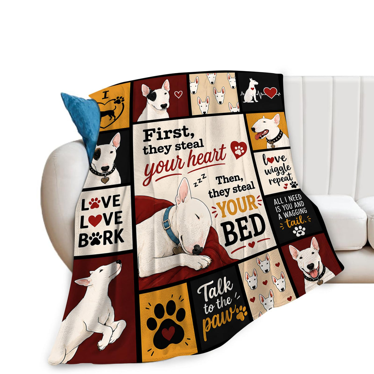 Bull Terrier Blanket (60"x80" / Bull Terrier)