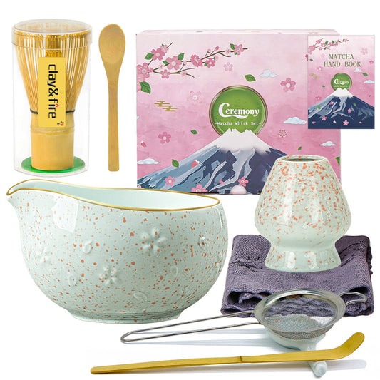 Matcha Whisk Set (Light Blue)