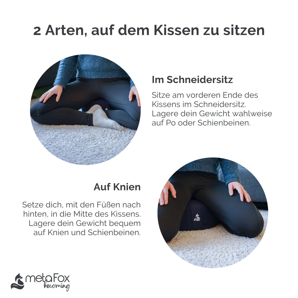 Meditation Cushion (Wolf Gray)