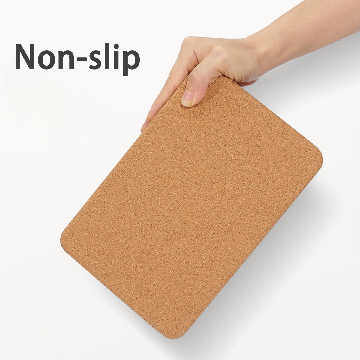 Cork Yoga Block 2 Pack for Pilates 9"x6"x4" Non