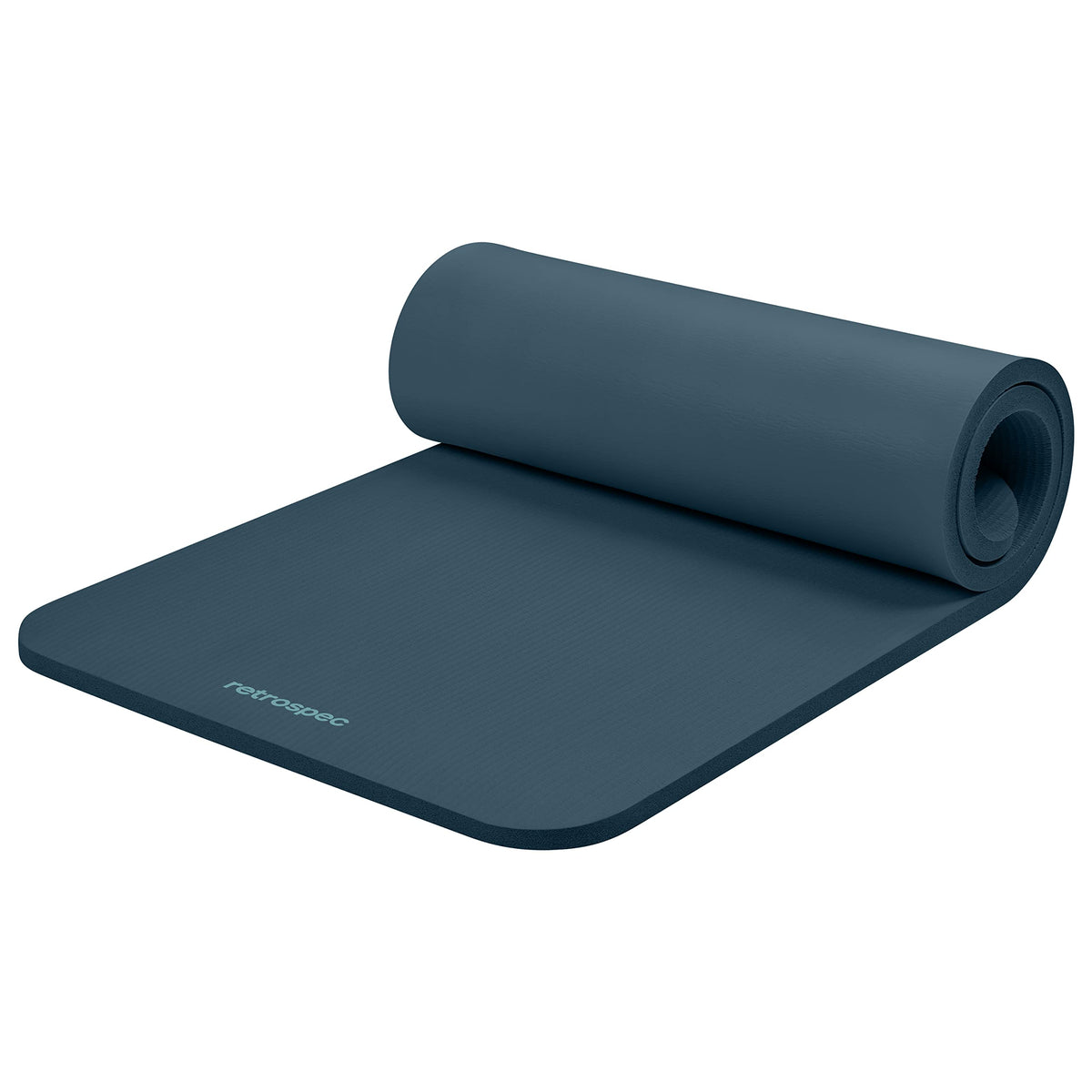 Solana 1" Extra Thick Yoga Mat Non Slip Exercise Mat w (Ocean Blue / 1 inch)