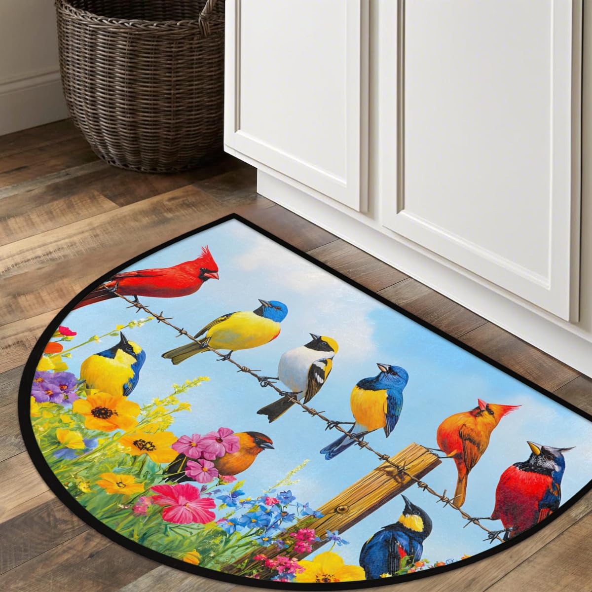 Front Door Mat Indoor Outdoor Entrance (A-11 Birds)