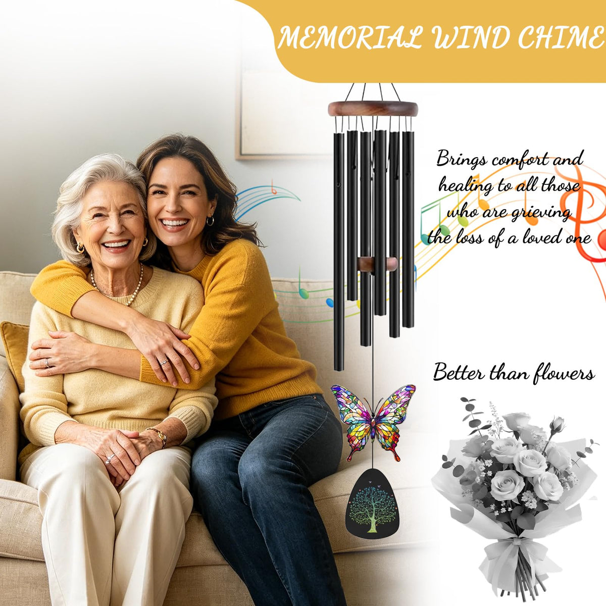 Wind Chimes for Outside (36")