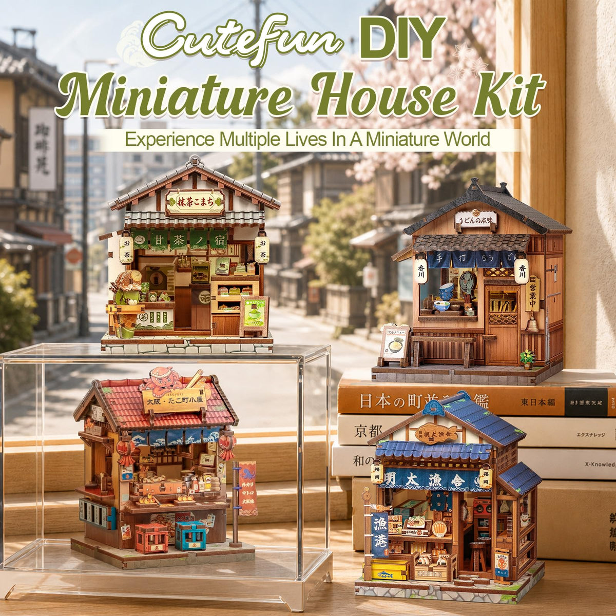 DIY Miniature House Kit (Kyoto Matcha Cottage)