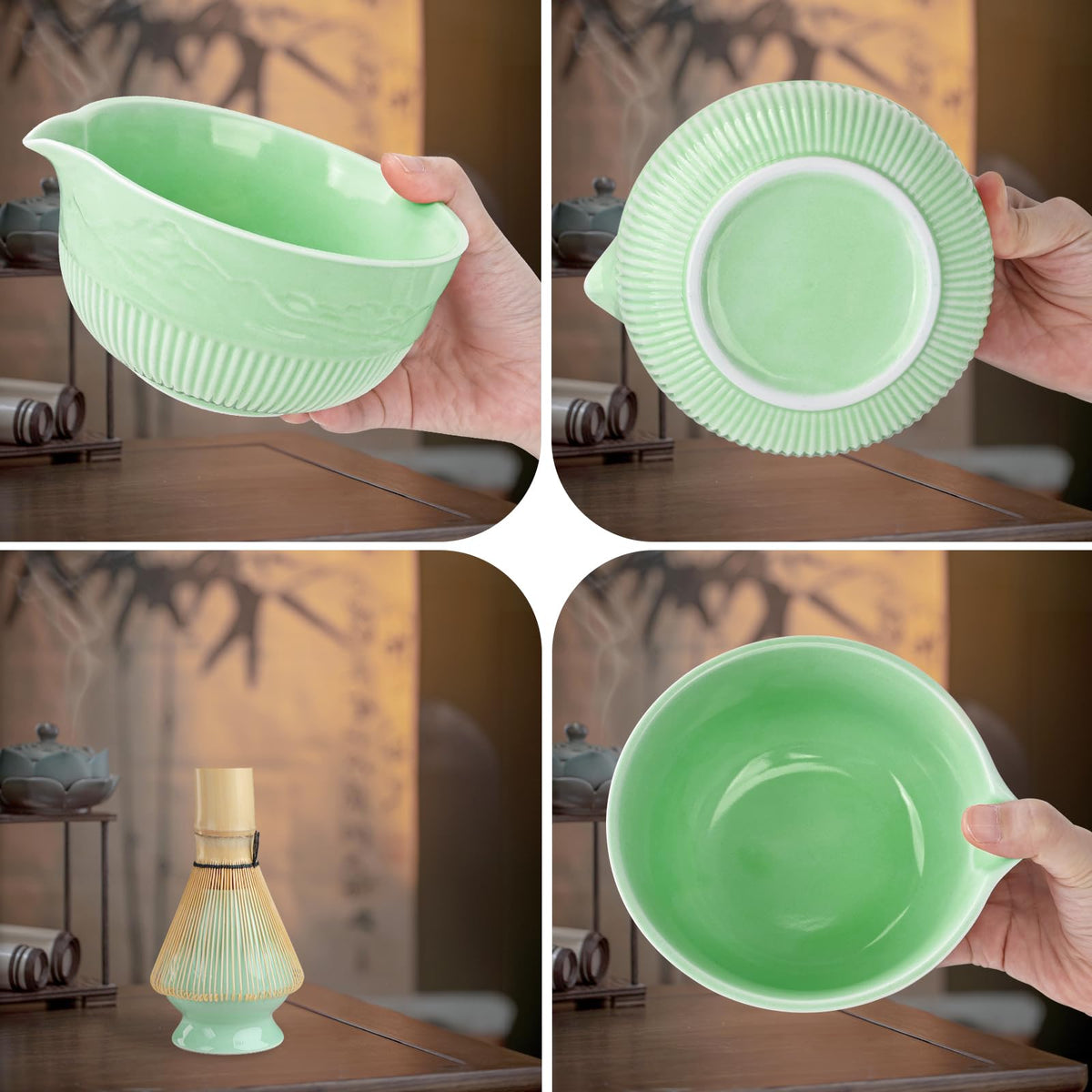Matcha Whisk Set (Cyan)