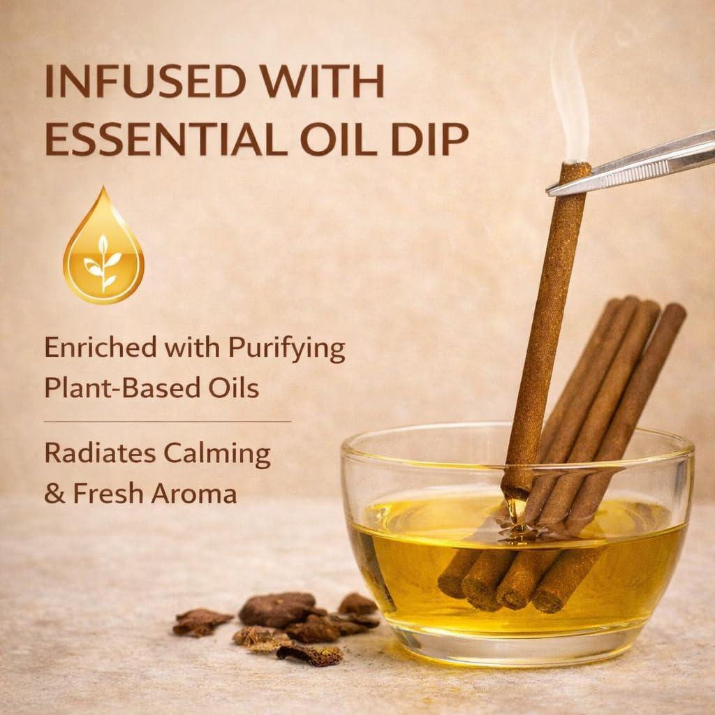 Premium Oudh Dhoop Sticks Made with Recycled Flower