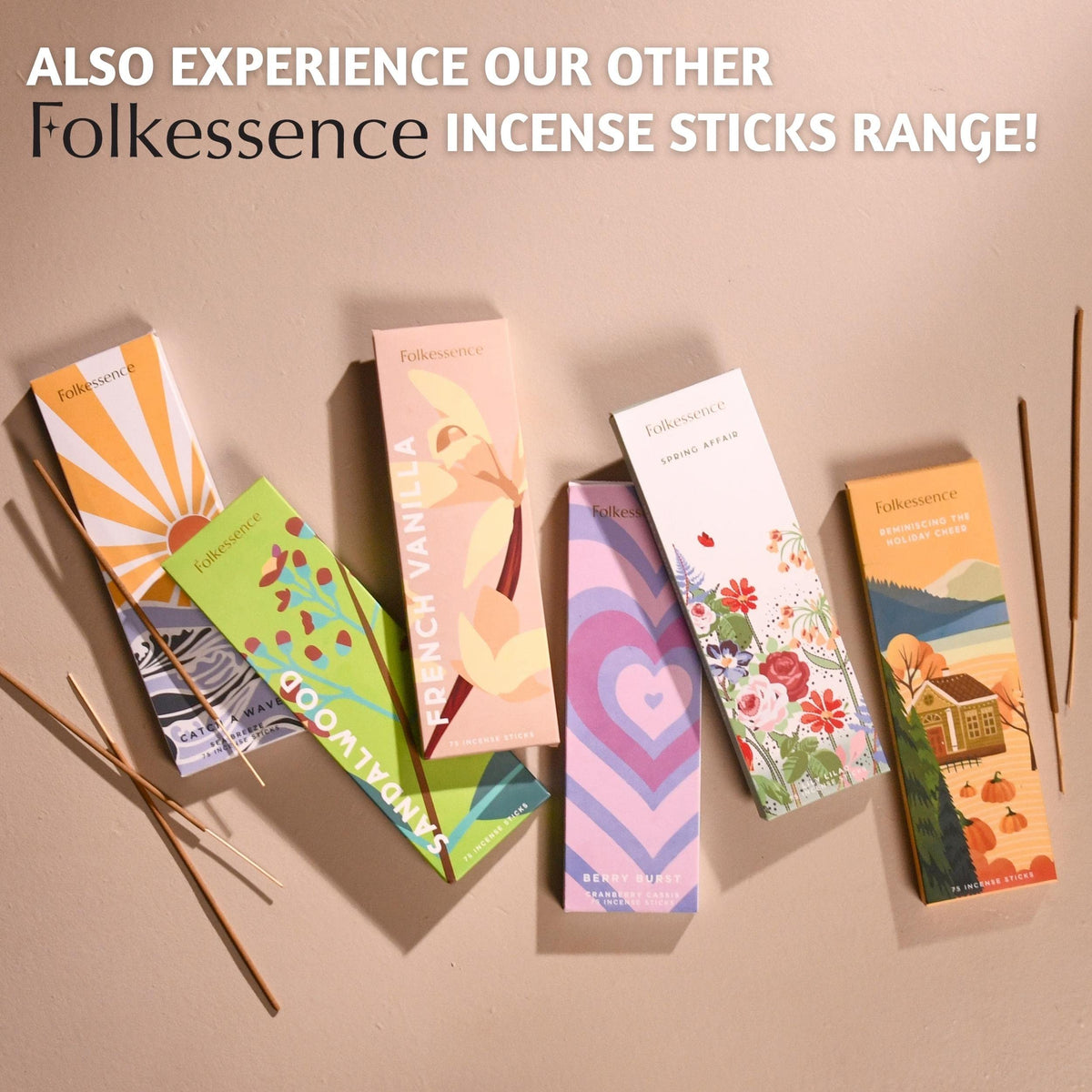 Premium Fall Incense Sticks (Pack of 75)