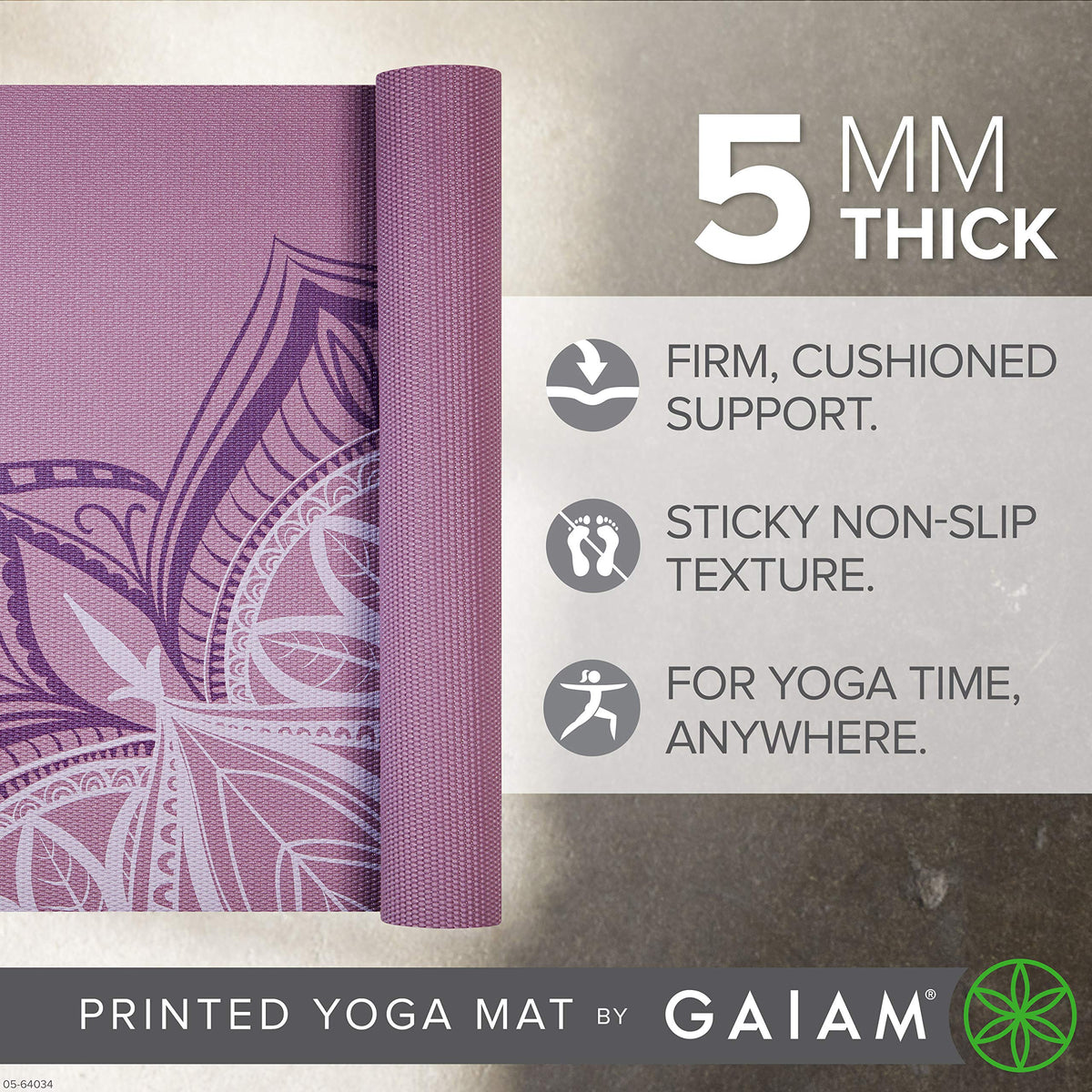 Yoga Mat Premium Print (Violet Blush Point)