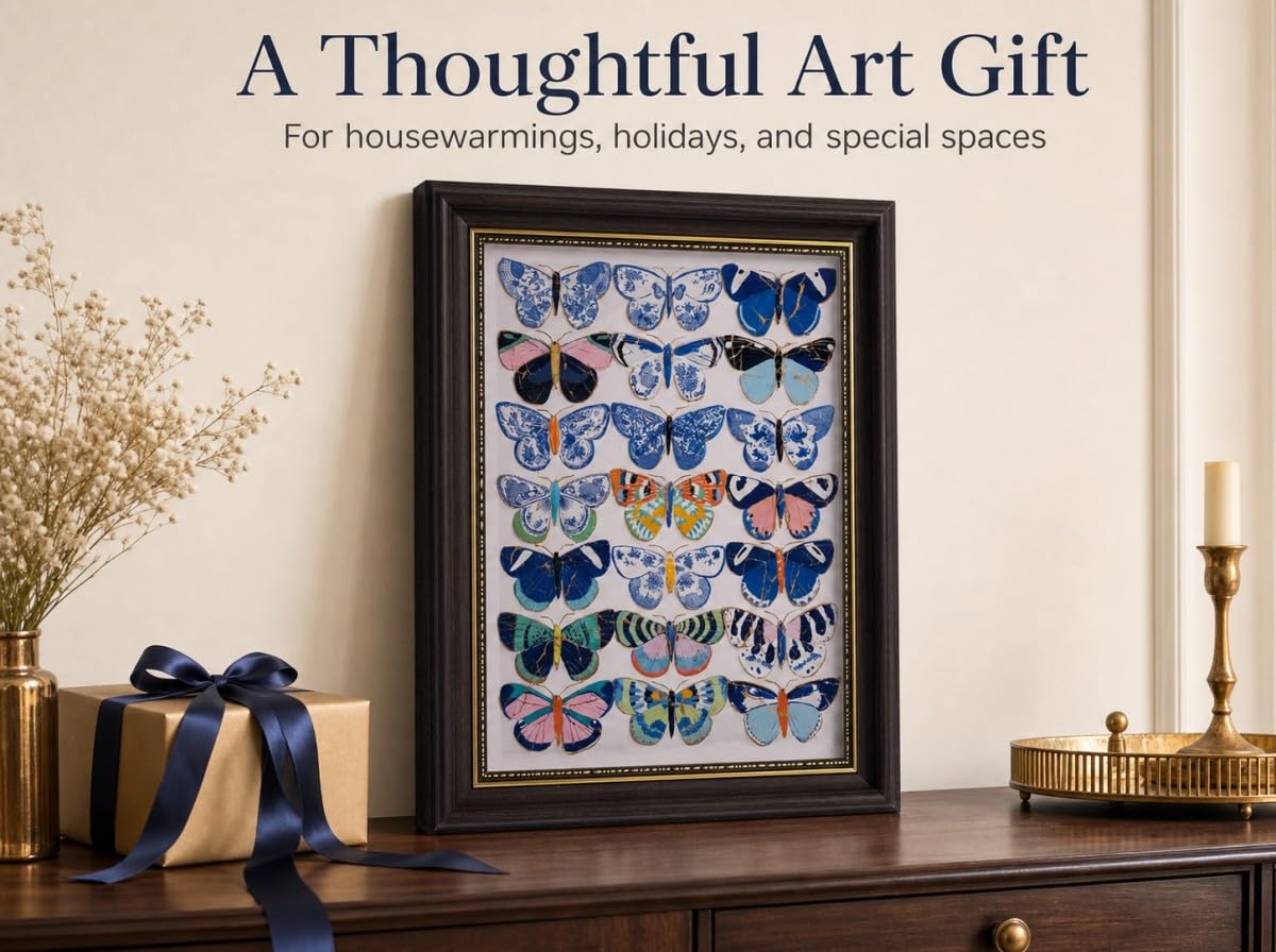 Chinoiserie Butterfly Wall Art (Butterflys / 16"L x 12"W)