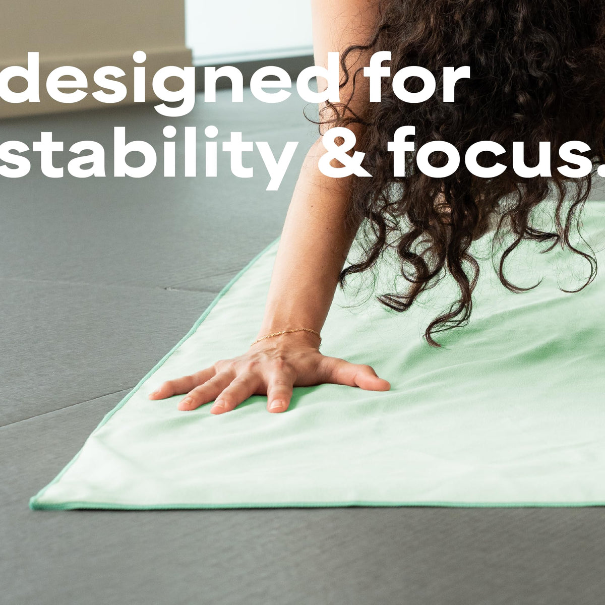 Aura Microfiber Yoga Mat Towel (Green 2pk)