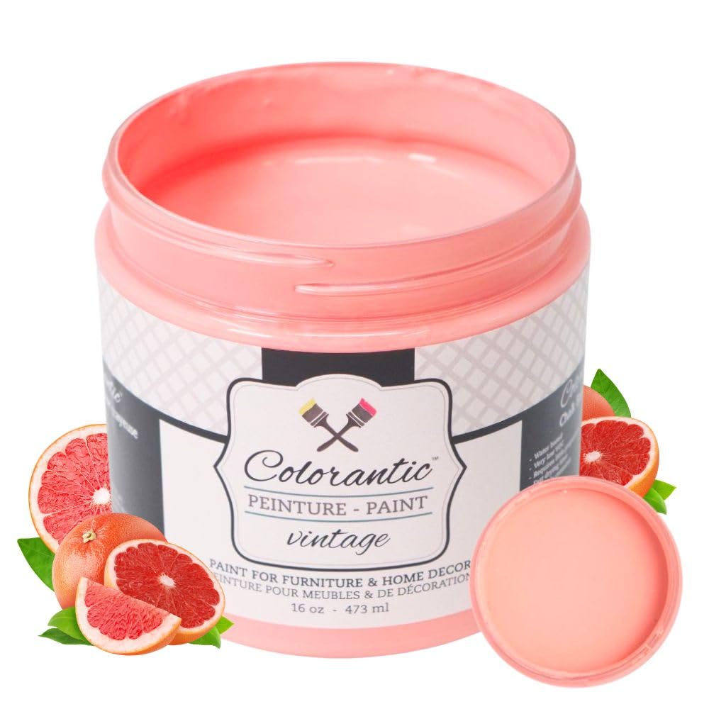 GRAPEFRUIT Chalk Paint for Furniture DIY (Grapefruit / 8 Fl Oz (Pack of 1))