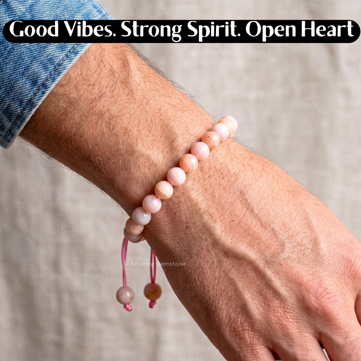 Pink Opal Bracelet (Pink Opal)