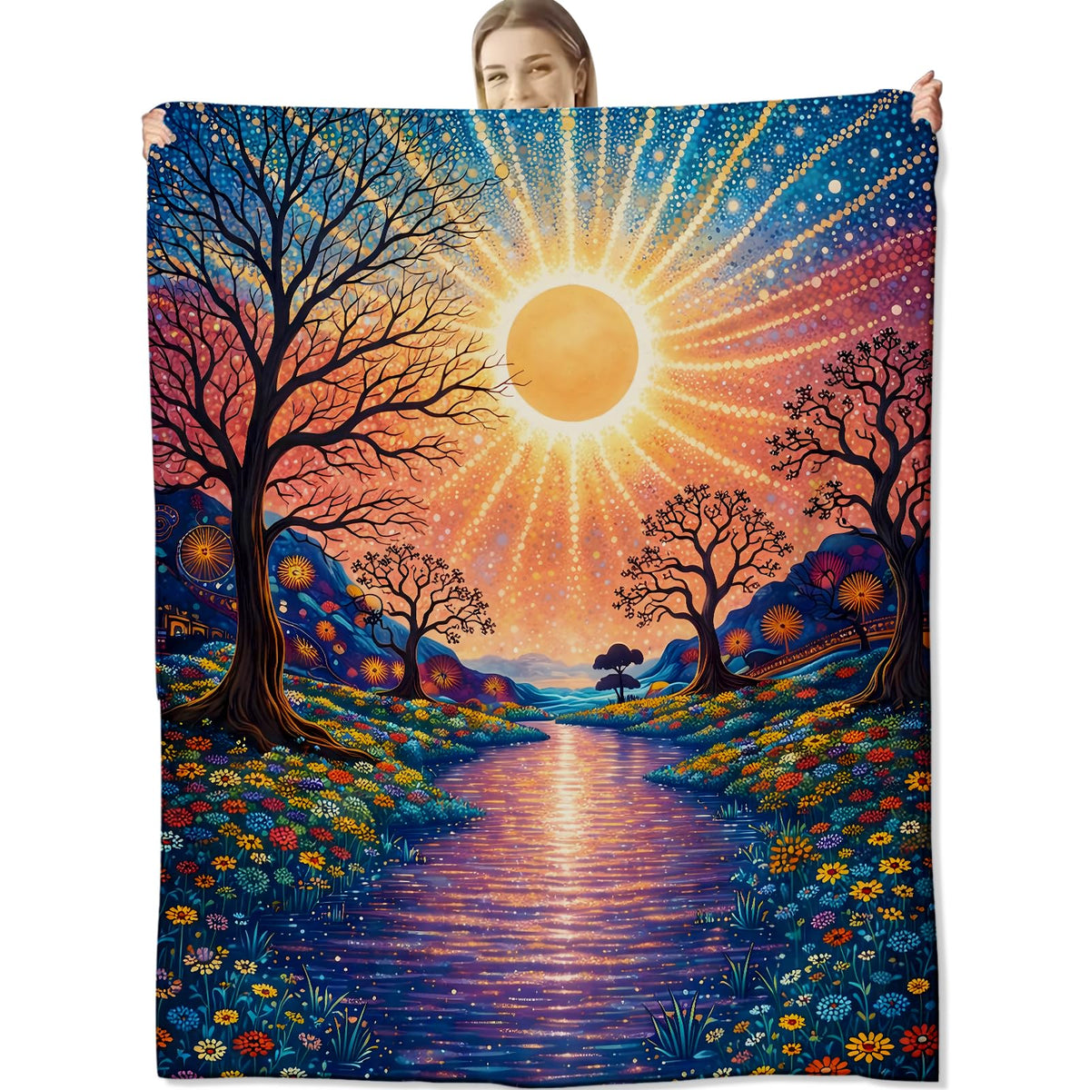 Tree of Life Blanket for Art Lovers (80x60 Inch / Tree of Life)