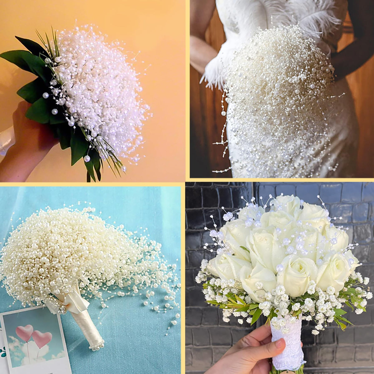 100 PCS Artificial Floating Beads for Centerpieces Vases (Red / 8+3mm(100pcs))