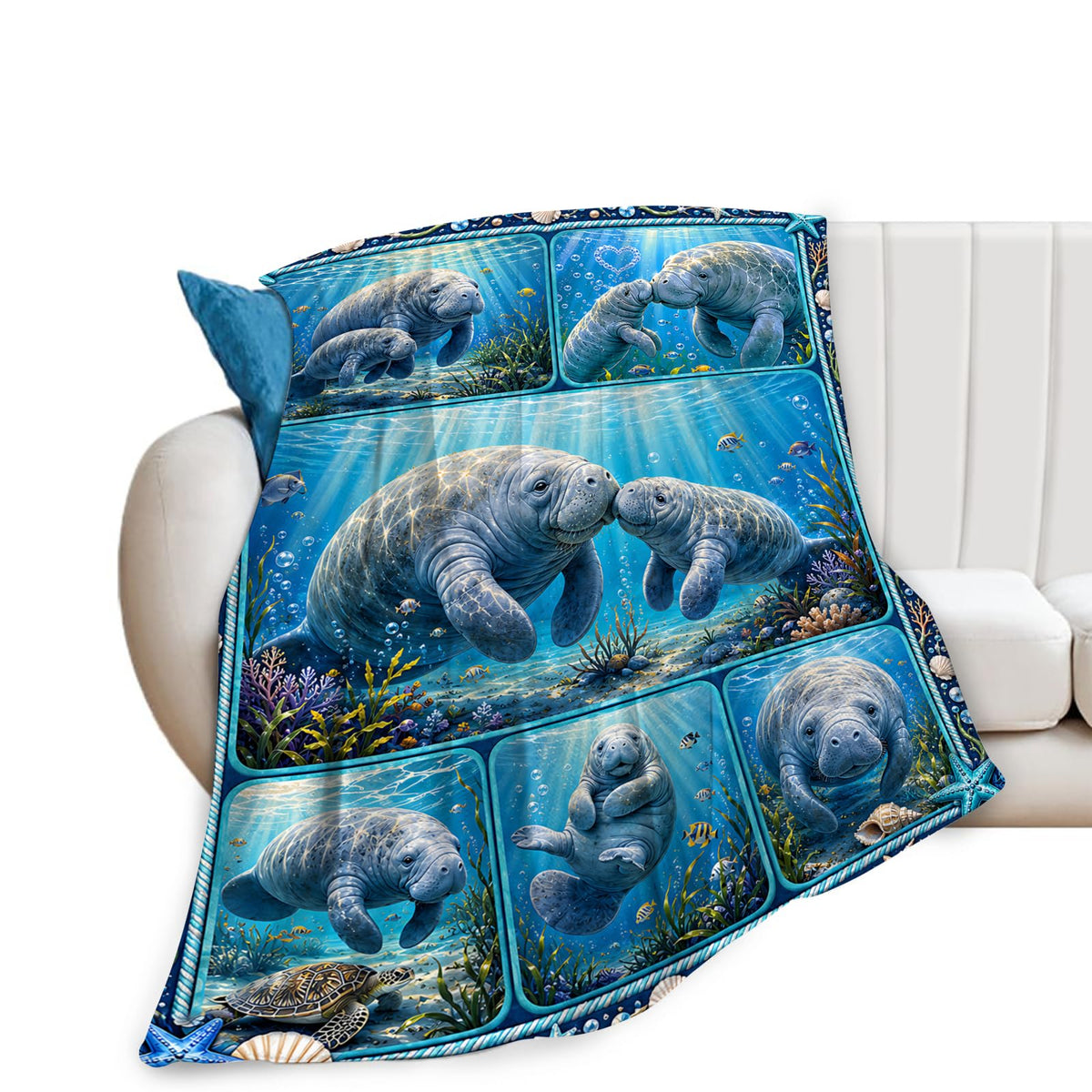 Manatee Blanket (50"x60" / Manatee)