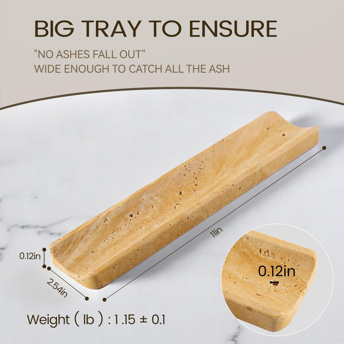 Marble Incense Holder (Yellow)