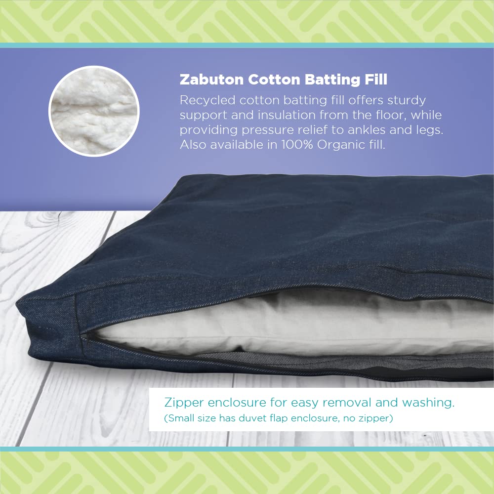 Large Zabuton Meditation Cushion (Stone Gray / Premium 32x26x3)